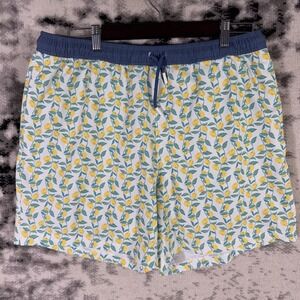SSCO Swim Trunks Mens Size Extra Large Lemons Drawstring Pool Beach Vacation